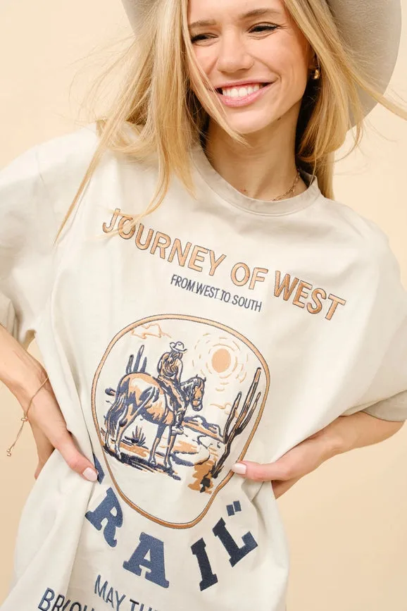 Western Graphic T Shirt Dress