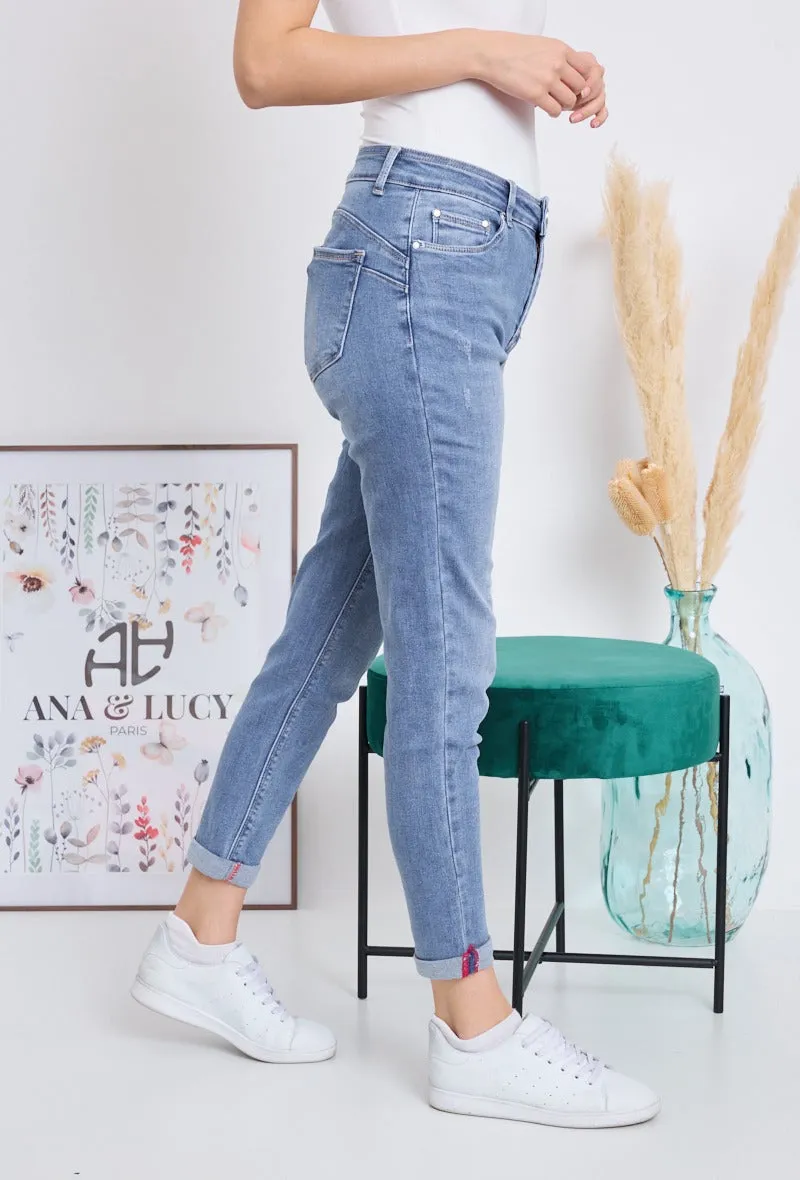 Wholesale Denim Slim Push Up Jeans Made Of Elastic Material