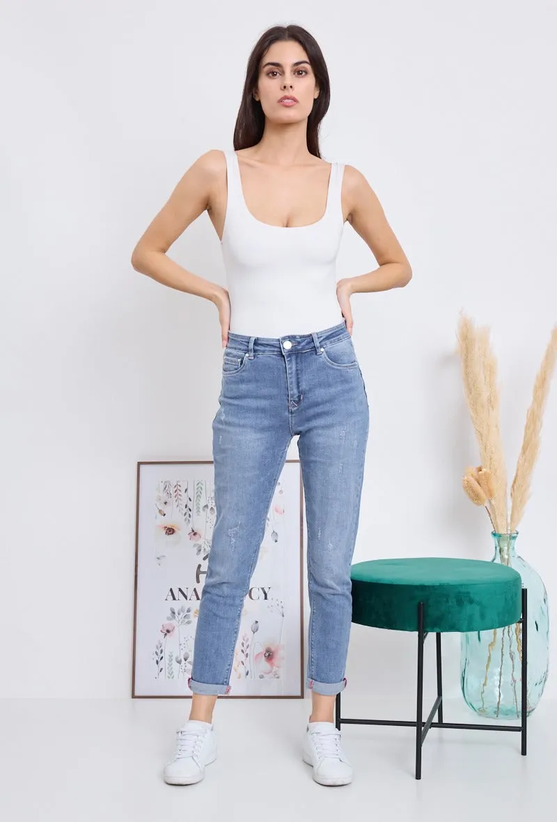 Wholesale Denim Slim Push Up Jeans Made Of Elastic Material